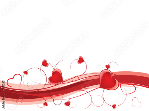 Heart valentine background
