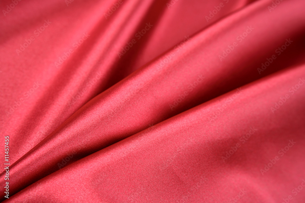 Red silk material Red silk material