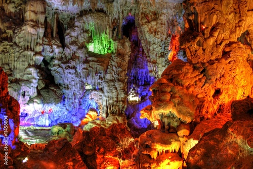 Cave in Halong Bay (Vietnam)