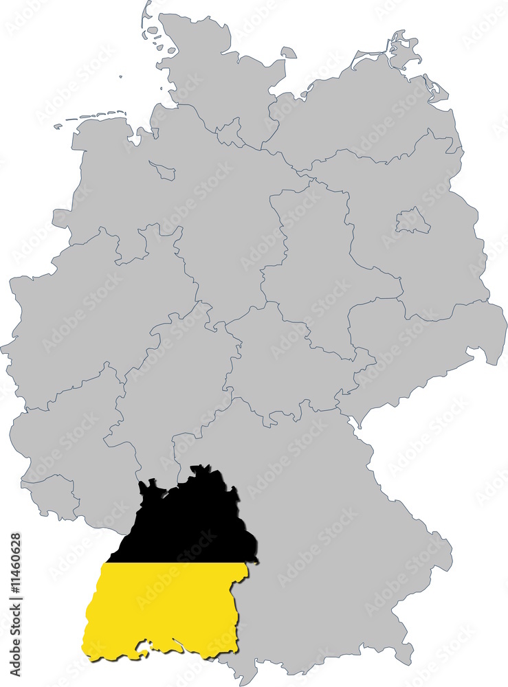 Obraz premium Baden-Württemberg auf Deutschland
