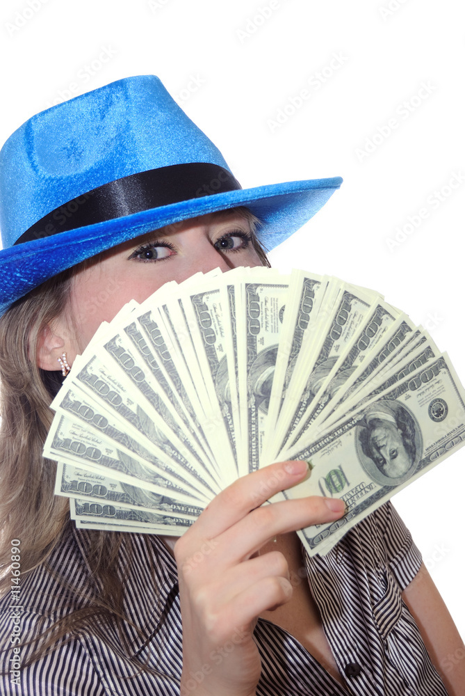 The girl with dollars The girl with dollars
