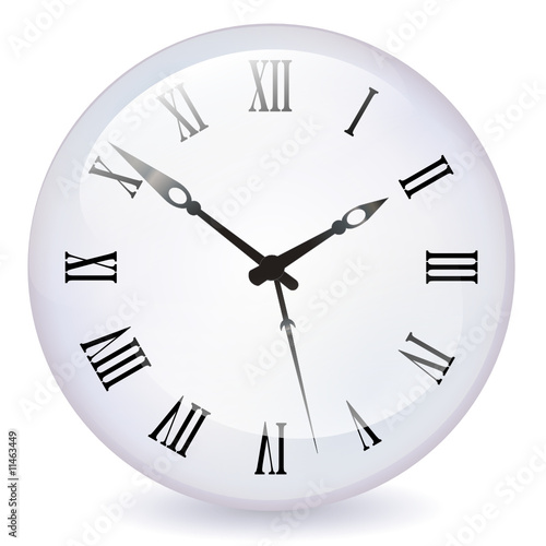 Boule de cristal horloge (ombre)