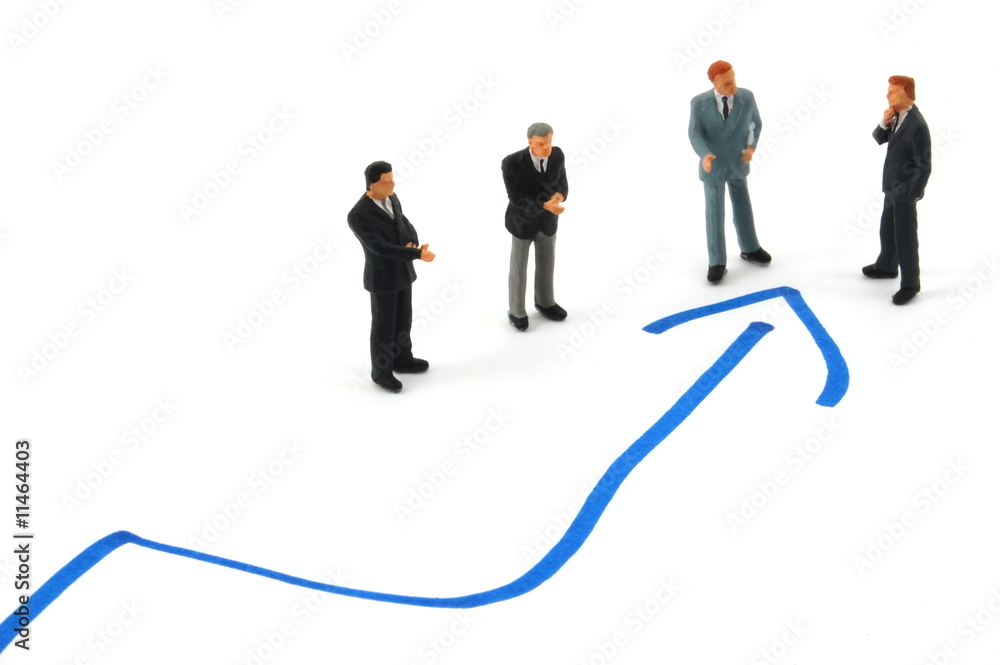 business people on chart background business people on chart background