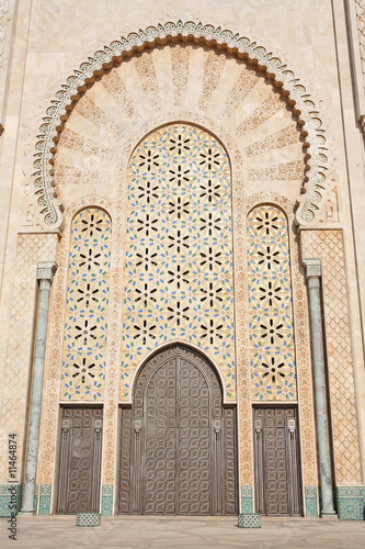 Decoration of Hassan II Mosque