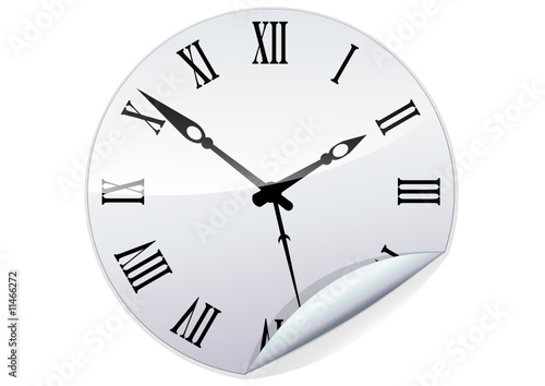 Sticker horloge