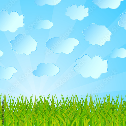 Ecological background. Vector illustration