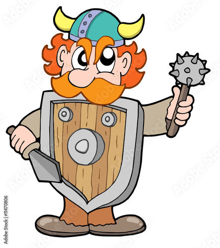 Angry viking warrior