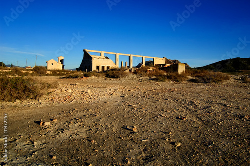 Wallpaper Mural rural spanish scenery - abandoned factory Torontodigital.ca
