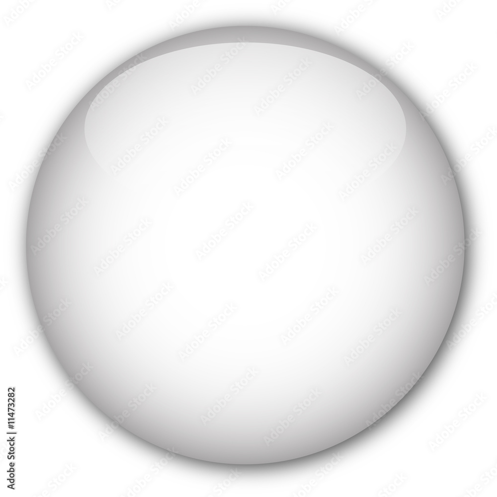 White glassy button