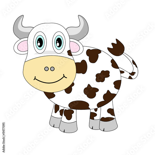 Cute Cartoon Cow