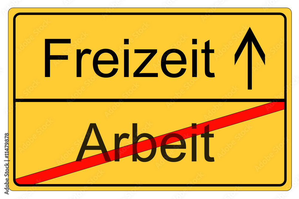 Arbeit Freizeit Illustration Stock Adobe Stock
