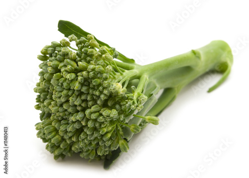Canvas Print green ingredient on white background