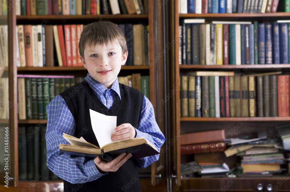 boy in library boy in library