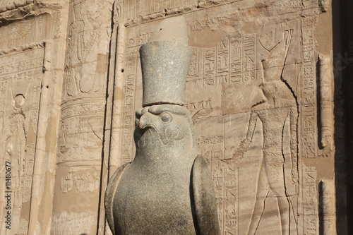 Canvas Print temple d 'edfou faucon horus egypte