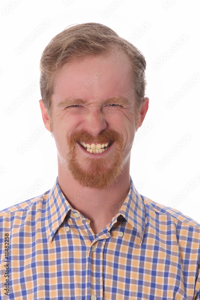 Fototapeta premium Portrait of funny man