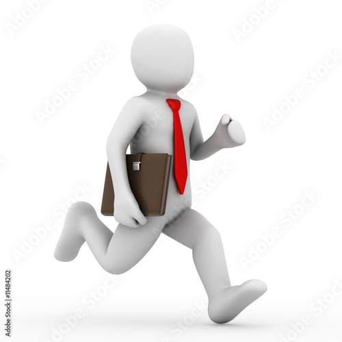 The Runninging businessman.