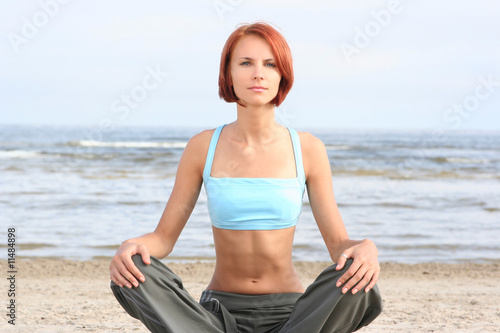 meditating girl