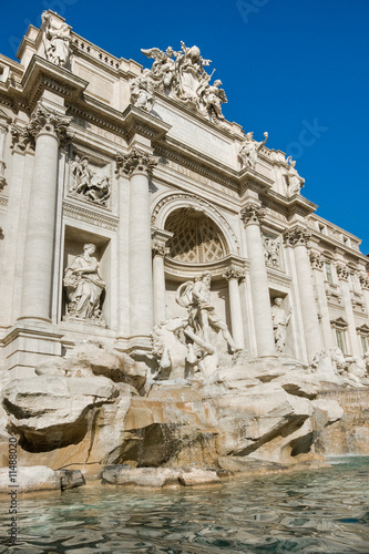 The Famous Trevi Fountain, rome, Italy.