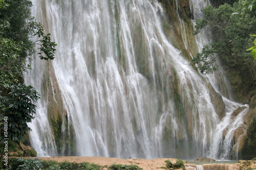 Obraz w ramie El limon waterfall, Samana peninsula