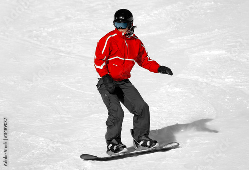 Snowboarderin