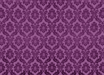 Vintage damask wallpaper