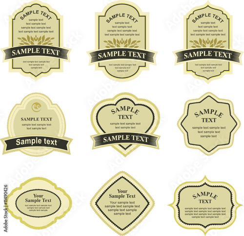 Set of design elements