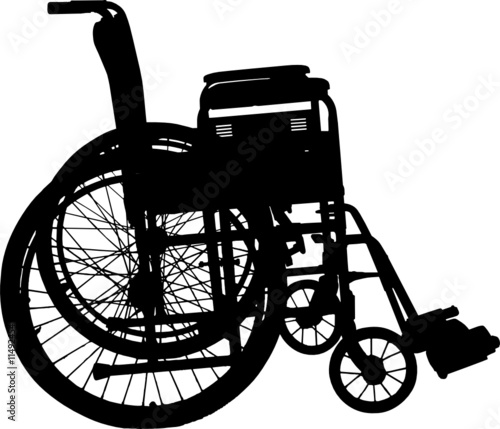 invalid wheelchair vector silhouettes
