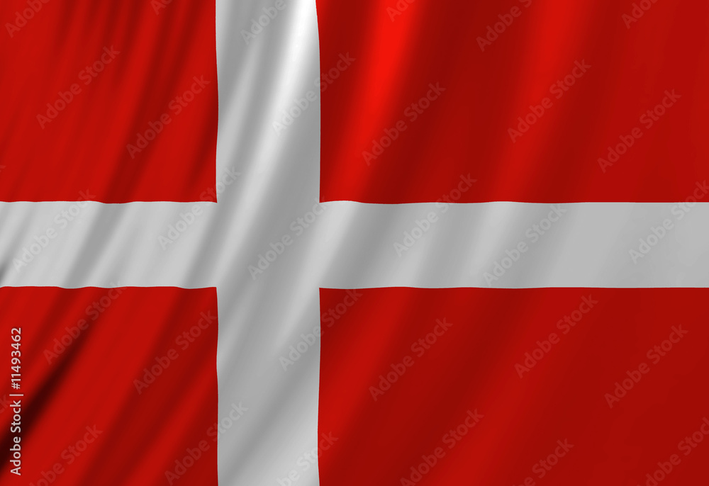 Fototapeta premium Danish flag