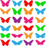 A Selection of Vector Butterflies