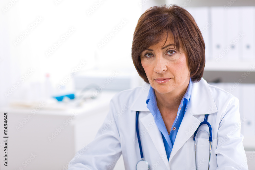 Female doctor working at office Female doctor working at office