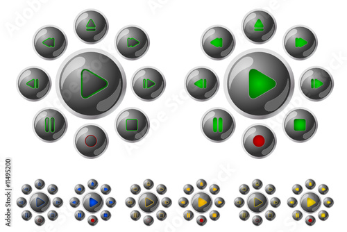 DVD controle buttons