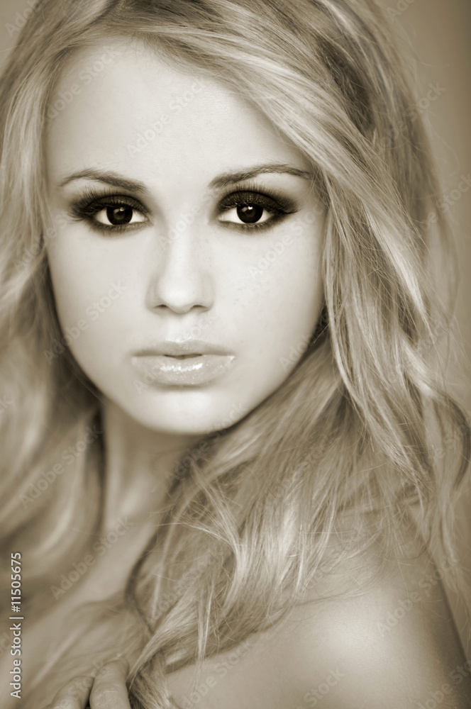 Portrait of attractive and beautiful young sexy girl