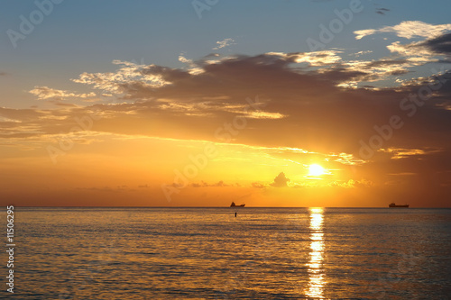 Sunrise  Atlantic ocean coast  FL  USA