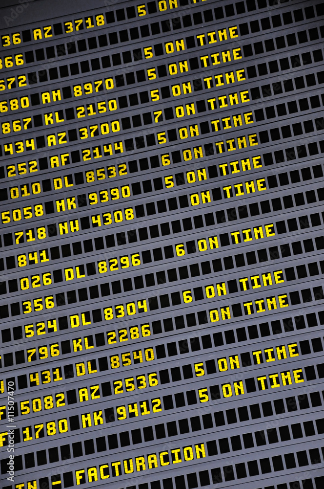 Fototapeta premium Timetable board 2