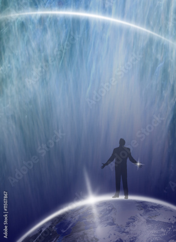Human being asking Universe
