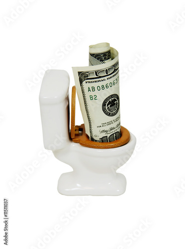 Money down the toilet