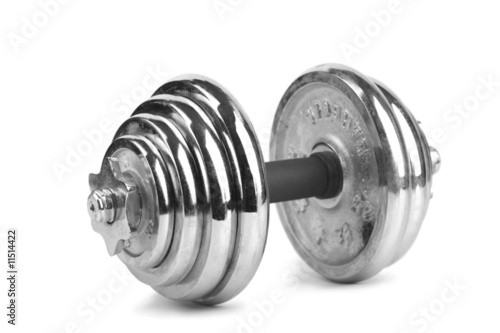 dumbbell isolated over white background