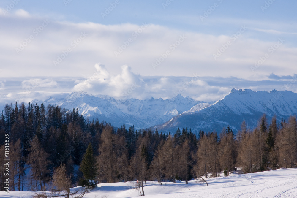 a winter mountains