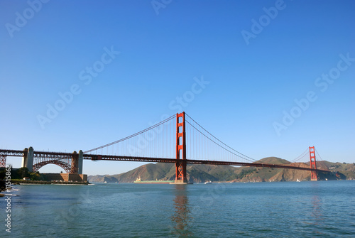 Panorama of Golden Gate Bridge in San Francisco © goldenangel