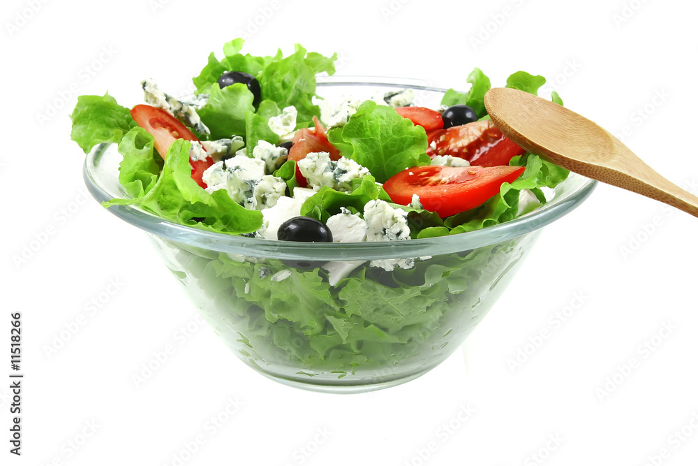 vegetable salad with cheese vegetable salad with cheese