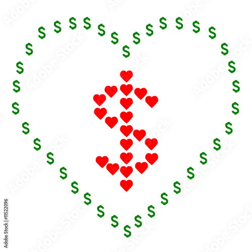 vector of love money