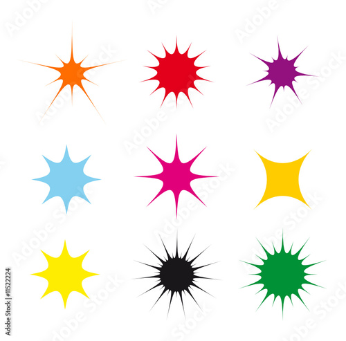 taches de fond colorées