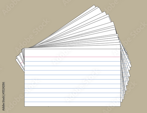 Stack of Index Cards