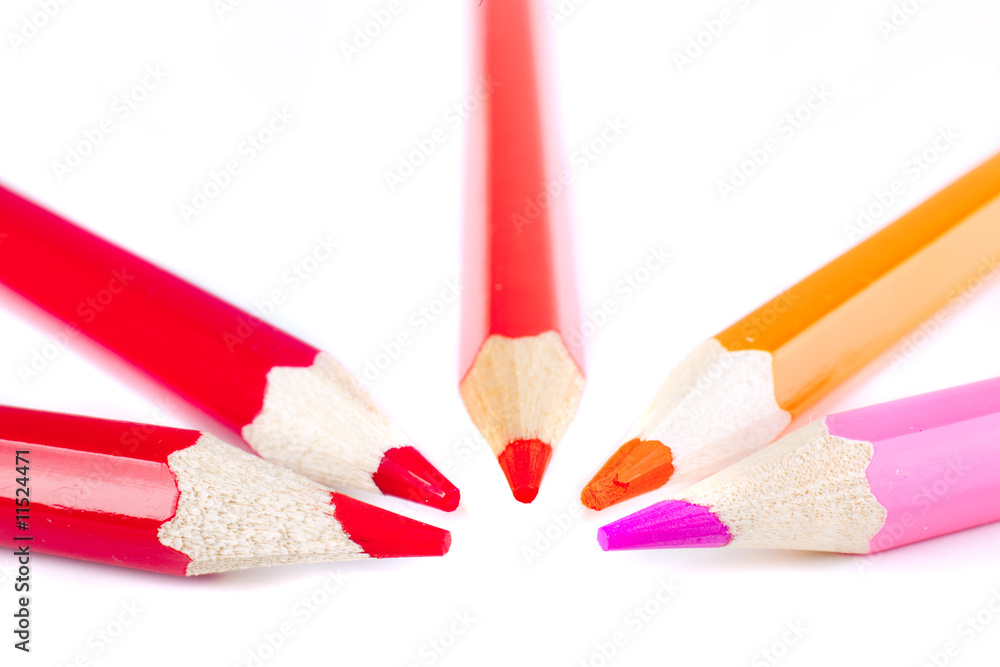 Obraz premium five color pencils