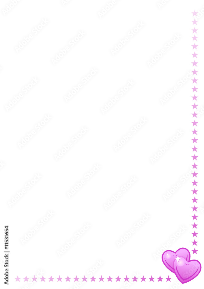 Vector illustration of simple heart frame Vector illustration of simple heart frame
