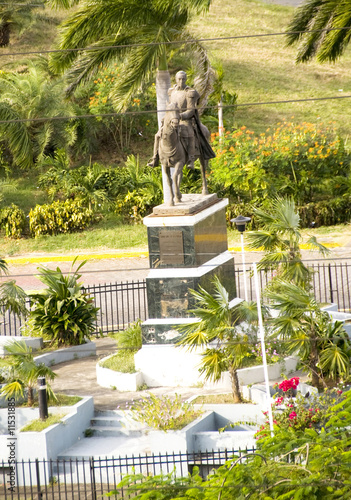 statue Simon Bolivar Managua Nicaragua