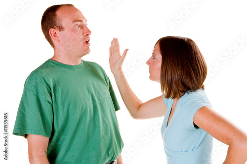 Couple arguing
