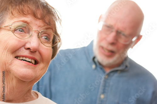 Emotional Senior Couple in ...