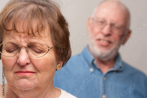 Upset Senior Couple in an A...