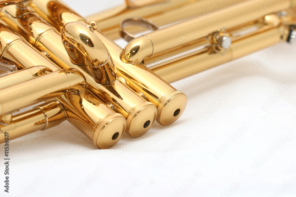 Naklejka premium gold trumpet